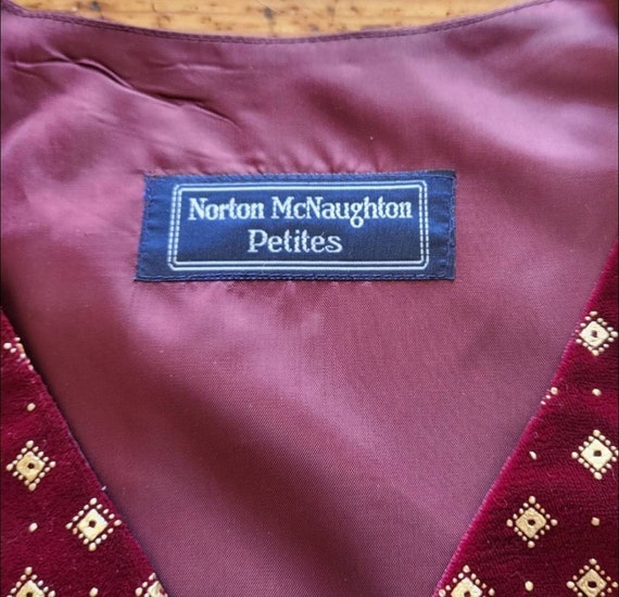 Norton McNaughton Petites Vintage Velvet Diamond … - image 4