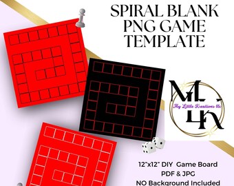 Spiral Blank Board Game Template