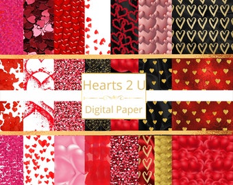 Hearts 2 U Digital Paper