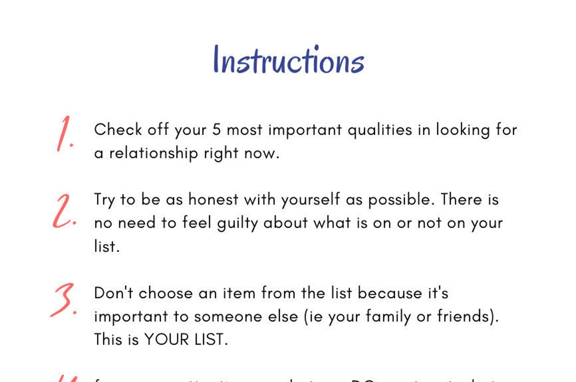 Dating Checklist Done With Dating Ready for a Relationship Etsy