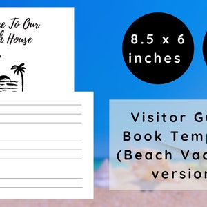 Vacation Home Guest Book  KDP Interior Graphic by Beast Designer