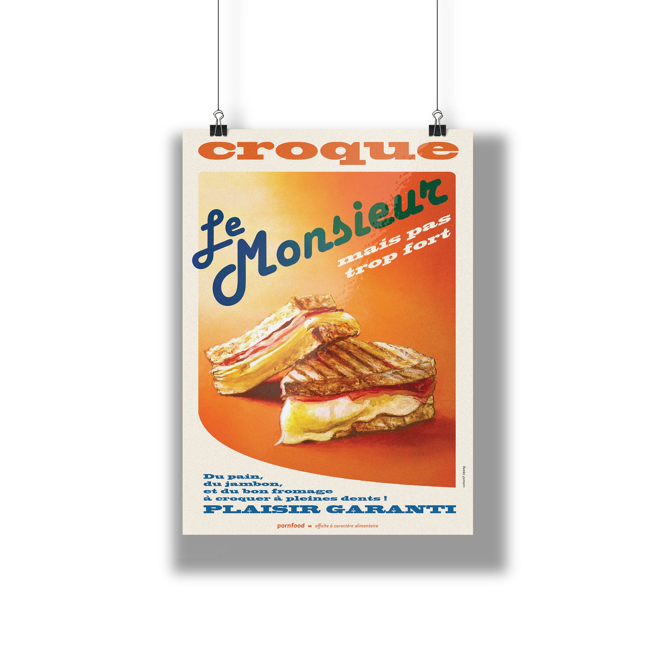 Affiche Pornfood - Croque Monsieur