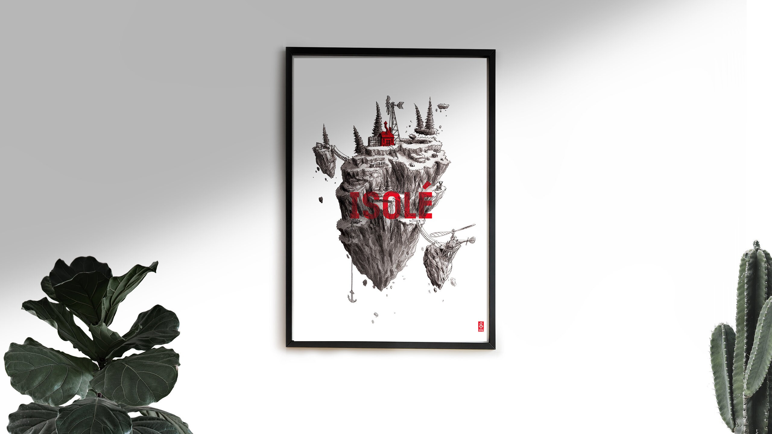 Affiche/Poster - Isolé 50 X 70 cm