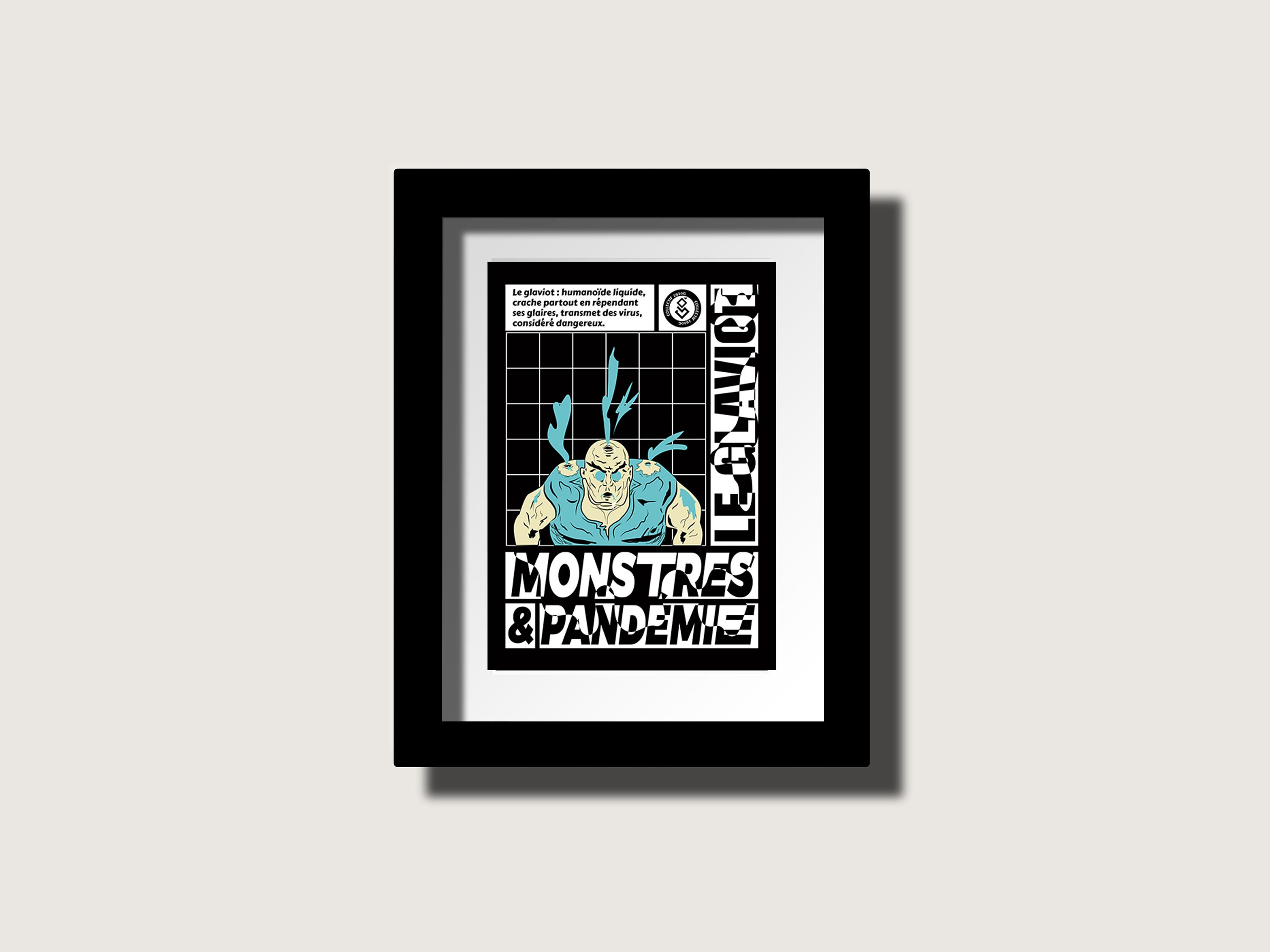 Affiche Monstres & Pandémie Glaviot + Masque
