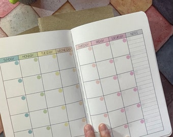 Undated Monthly Planner