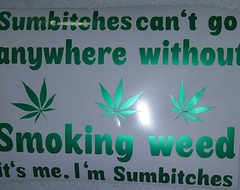 Go Green Weed Pot Smoke Marijuana Joke Funny car bumper sticker decal 5" x 4" Go Green Weed Pot Smoke Marijuana Joke Funny car bumper sticker decal 5" x 4"