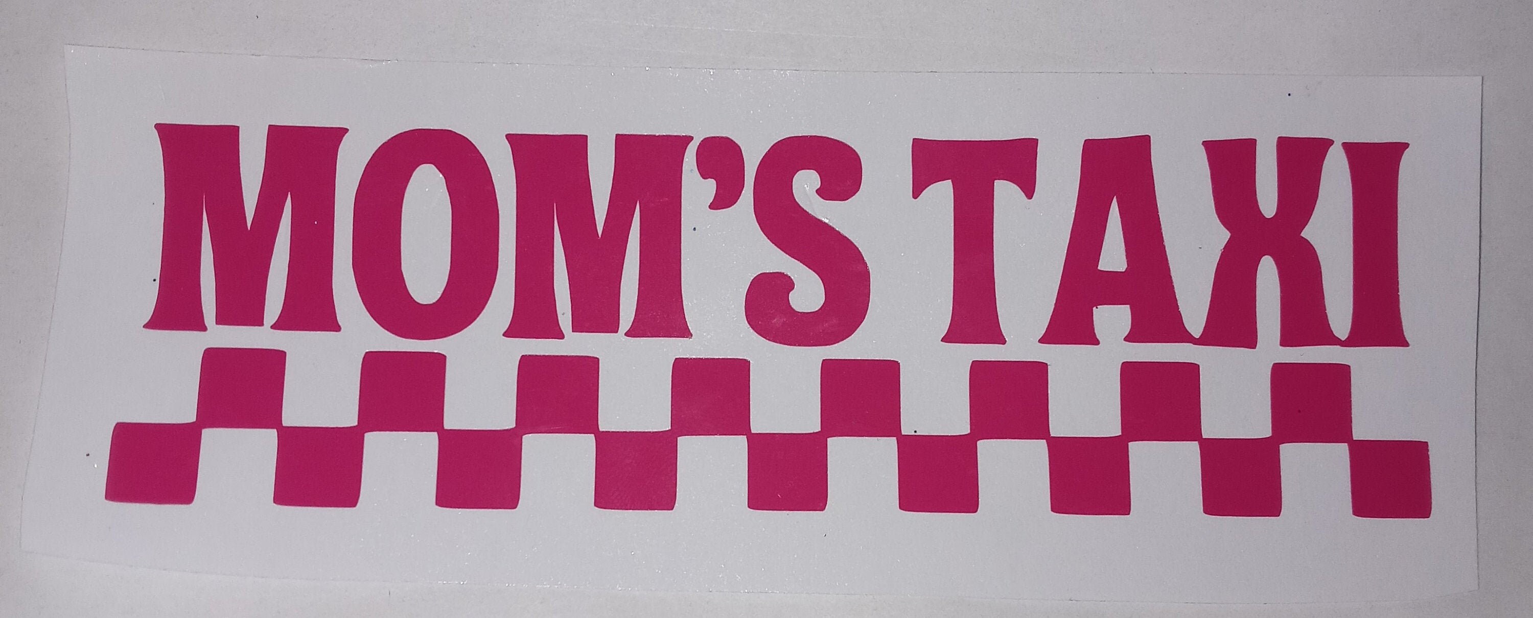 Minivan mom's taxi funny popular car/van decal | Etsy