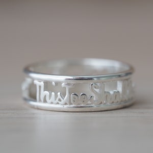 Este también pasará tamaño 8.5 Anillo de plata de ley 925