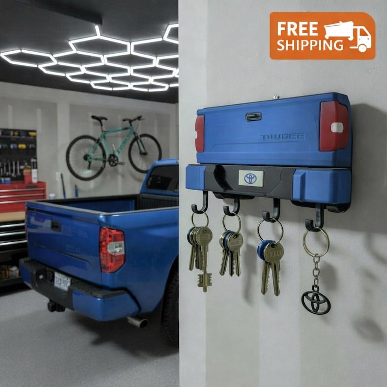2nd Generation Toyota TRD PRO pickup truck inspired key hanger