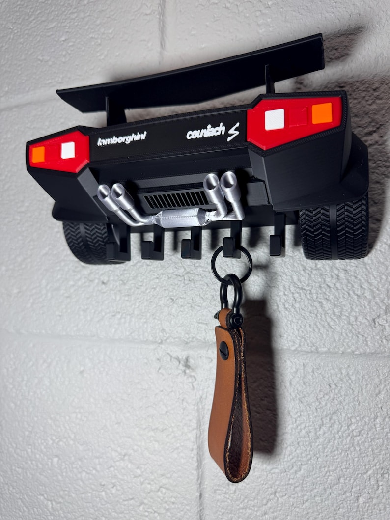 Lamborghini Countach Inspired Key Holder Wall Mount | Supercar Wall ...