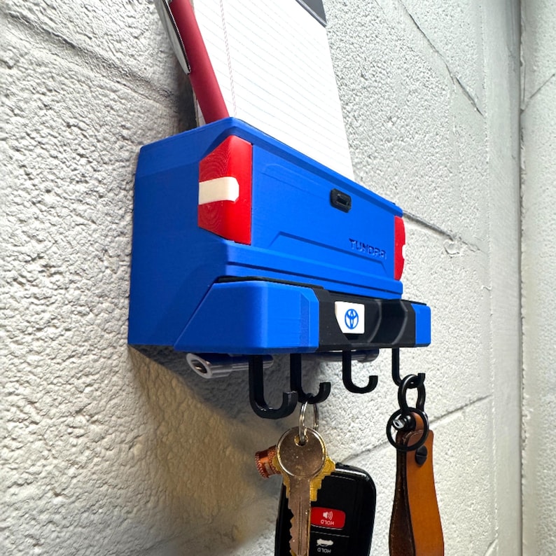 Tundra TRD PRO key hanger, exhaust and hook view