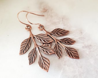 Branch Earrings in Rose Gold