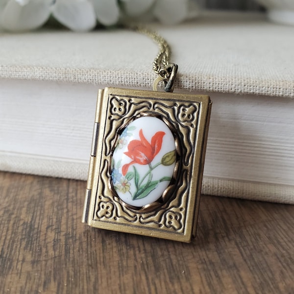 Book Locket Etsy