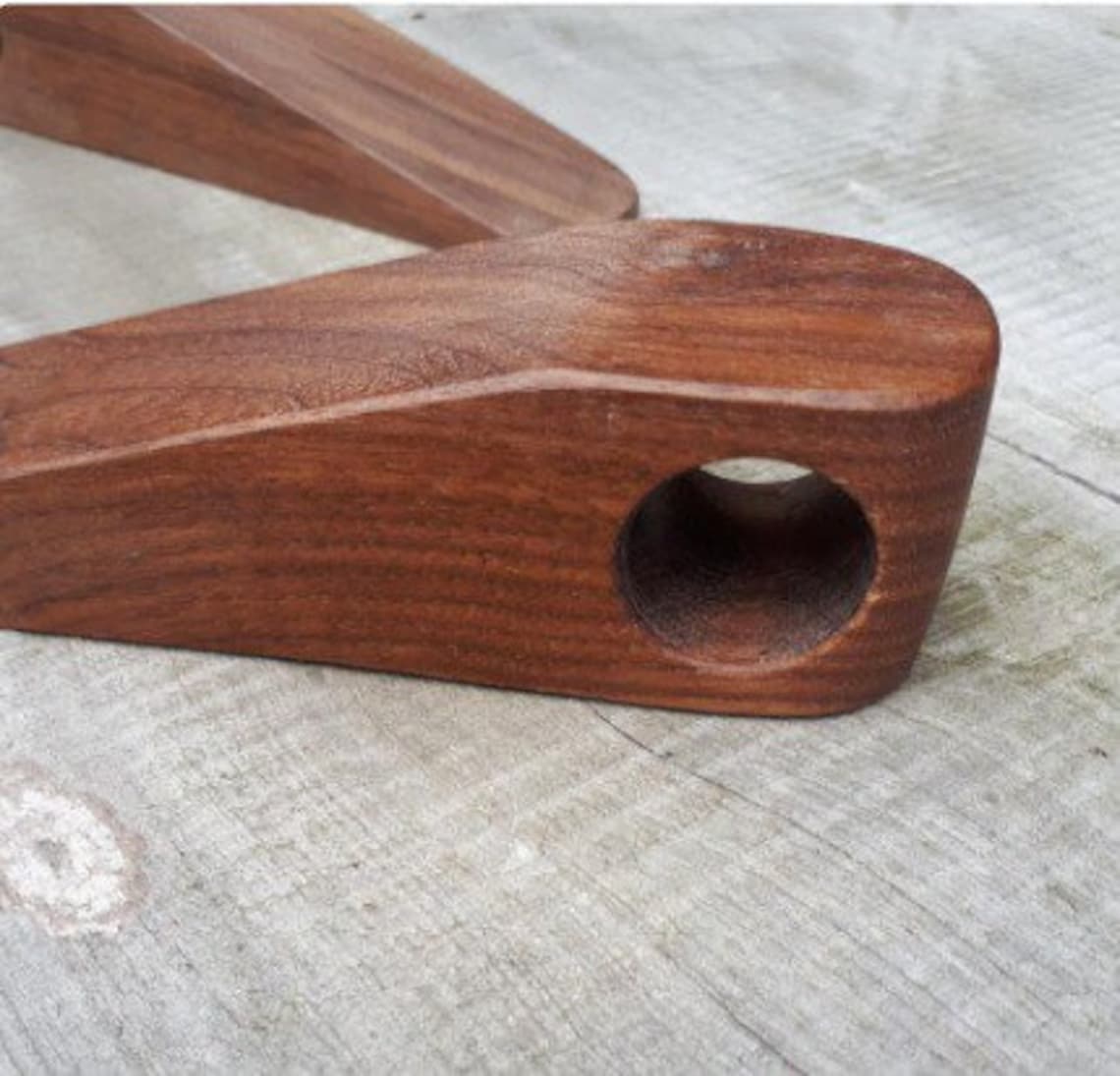 Teak Wood Door Stop Door Stopper Personalized Wooden Door Etsy