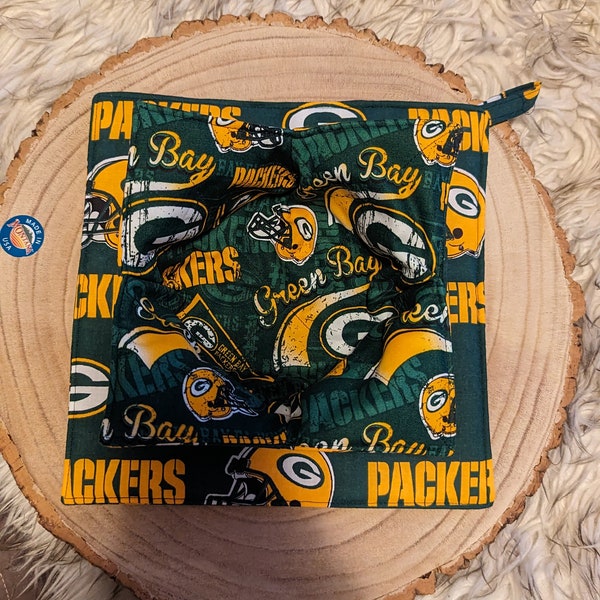 Pro Football Fabric Hot Soup Bowl Cozy Coozies Gift Ice Cream Bowl Holder Green Bay Packers