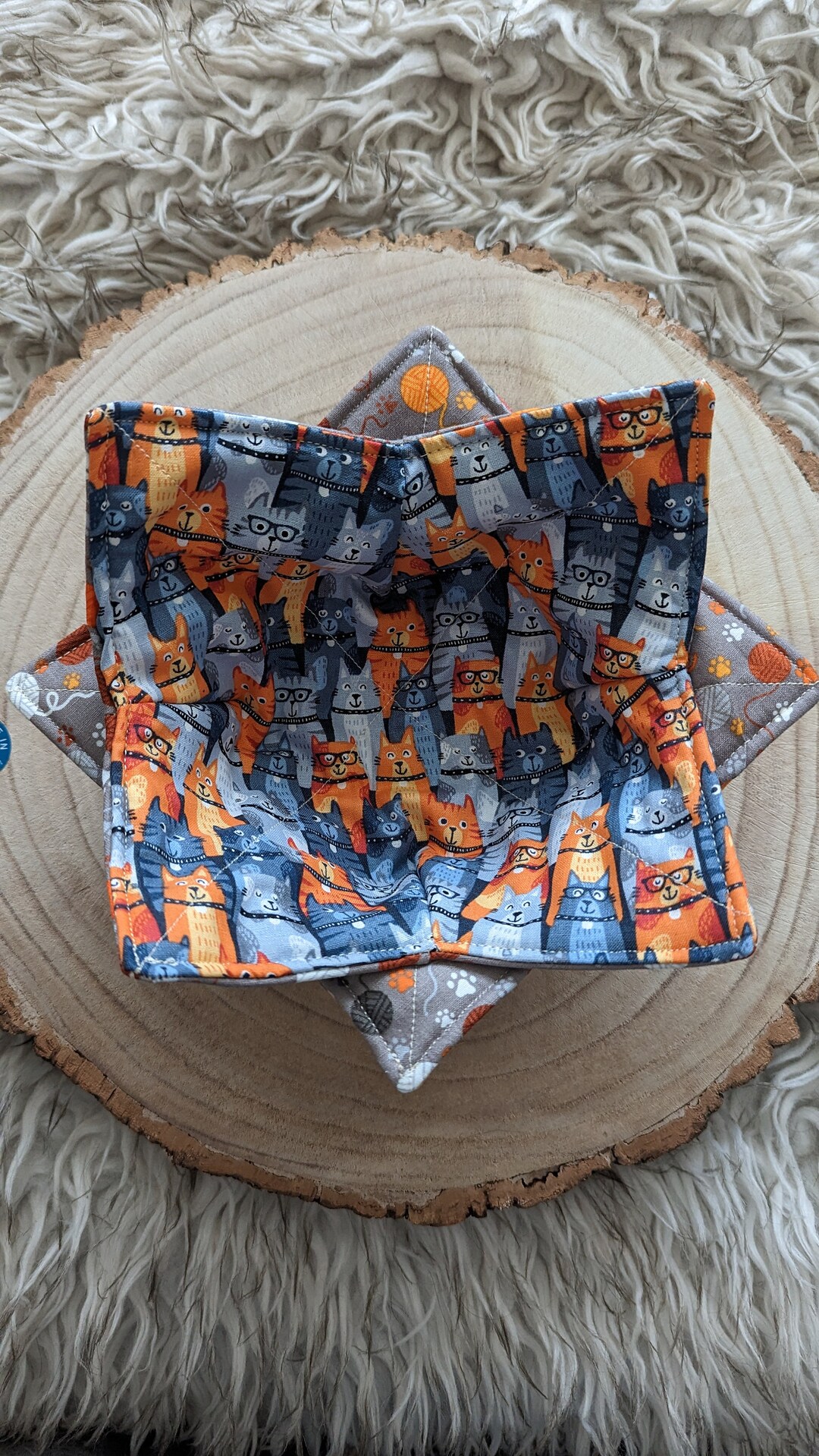 Microwavable Bowl Cozy Hot Pad Holder Cozies Cats Cat Etsy