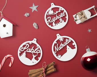 Personalisierte Weihnachtskugel