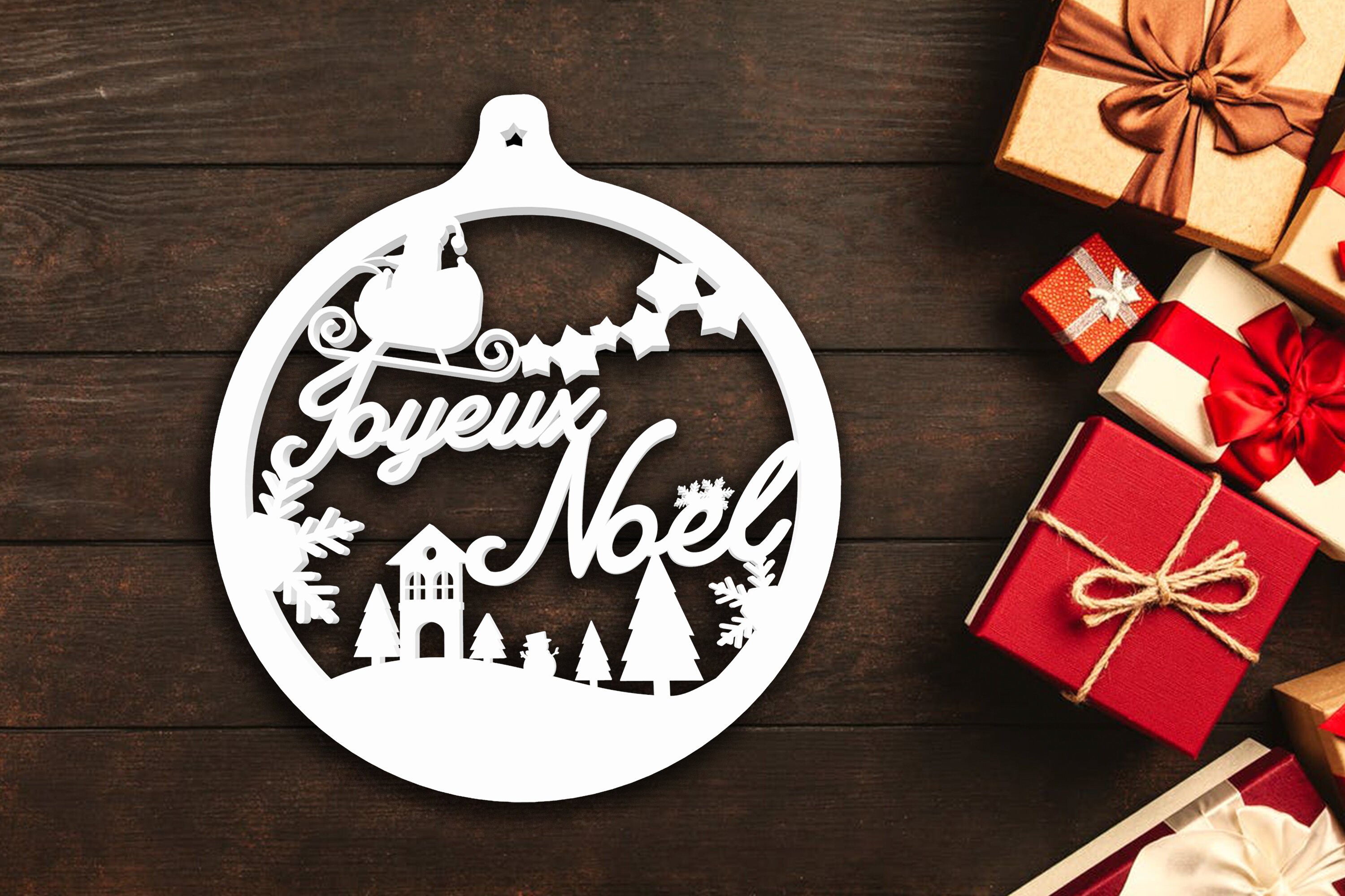 Boule de Noël - Joyeux Noël