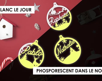 Personalisierte Weihnachtskugel - Im Dunkeln leuchtend