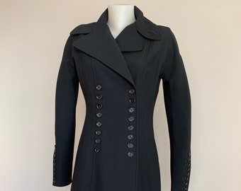 Dolce Gabbana Dress Style Overcoat Black