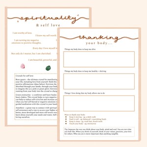 Self Love Workbook PRINTABLE Worksheets + GUIDE for Loving Yourself ...