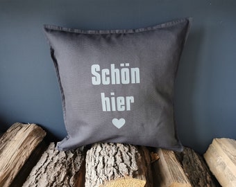 Pillow /Beautiful here /Gift idea /Cushion /Birthday/ Interior/ Decoration