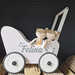 Puppenwagen Aufkleber / Schriftzug /  Deko/ Puppenwagen / Mädchen