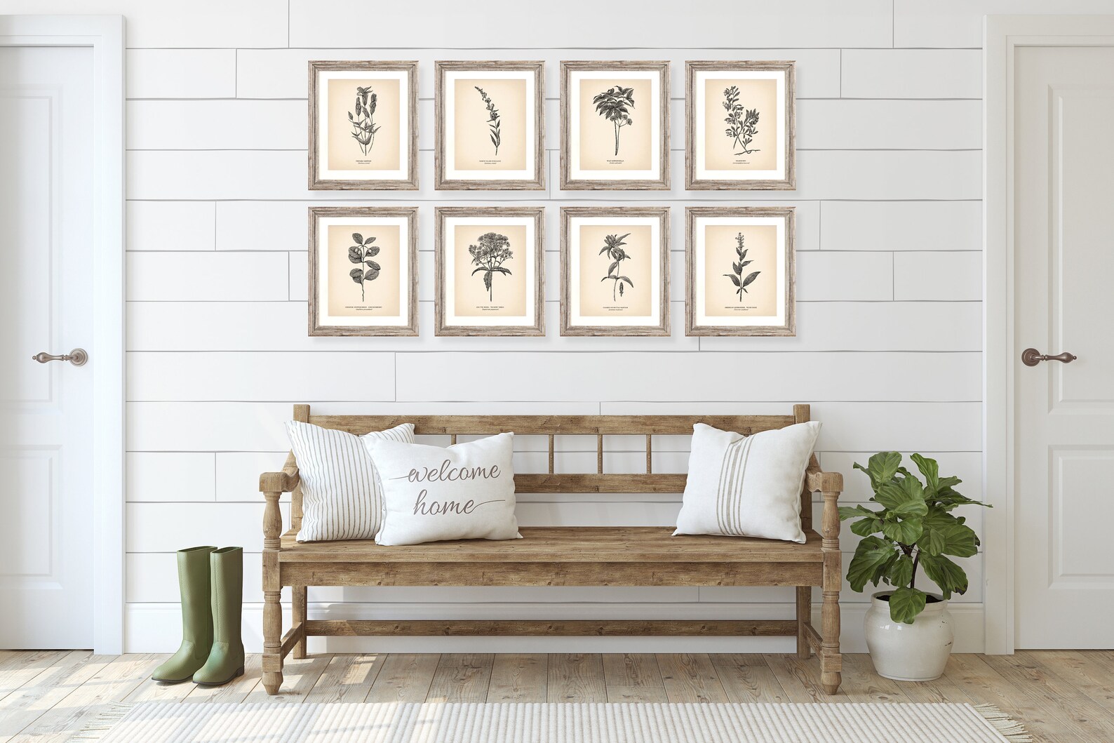 8x10'' Vintage Botanical Prints Set of 8 Botanical - Etsy UK