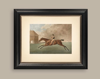 Rider on A Horse Fine Art Print Antique Painting Reproduction Equestrian Landscape Vintage Countryside Country Farm Rustic Art George Stubbs