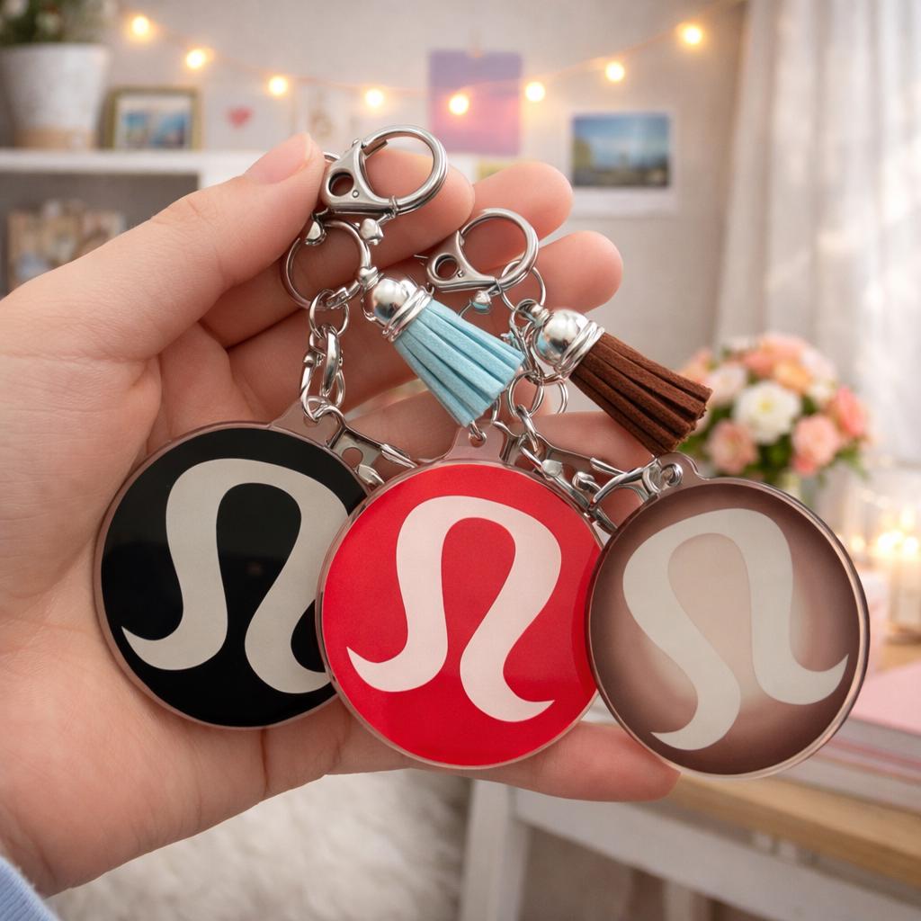 Lululemon Inspired Keychain With Tassel - Etsy