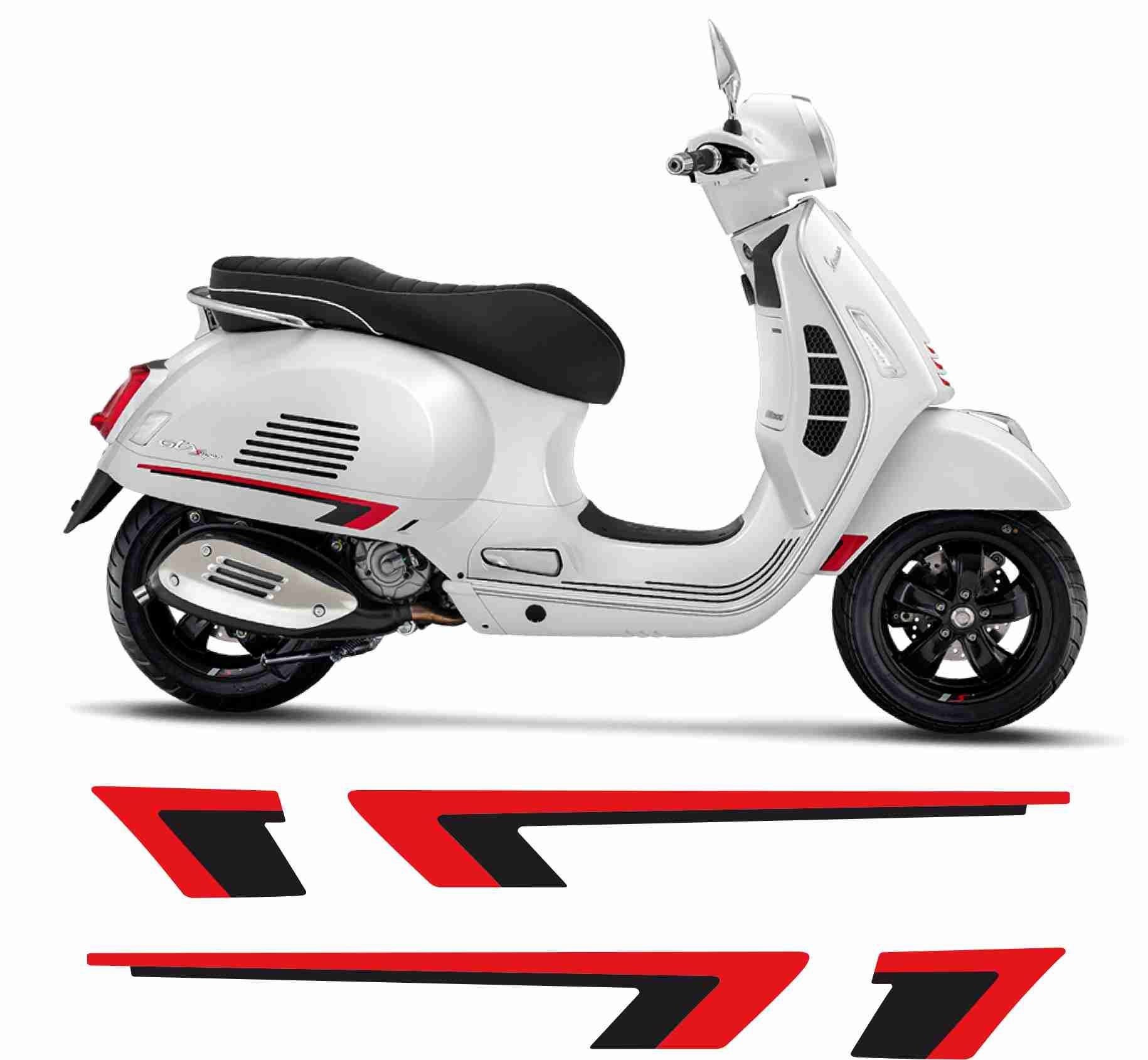 Vespa GTS Super Sport 2019 Stripes / Stickers Genuine Hexis Suptac 7 10  Year Vinyl -  Finland