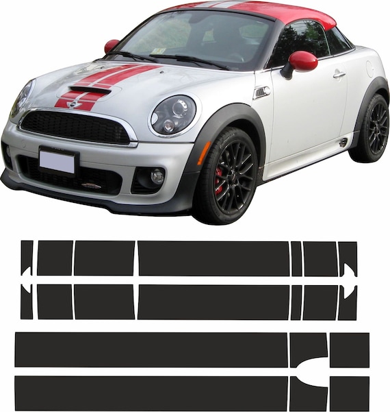 autocollants Coffre de la mini cooper MINI COOPER kit de bandes adhésives  CAPOT ARRIÈRE de la