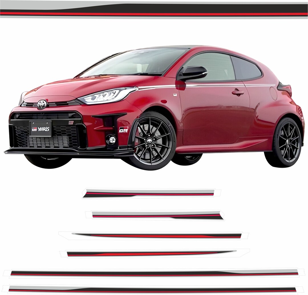 Toyota Yaris GR Stripes /stickers / Decals Exact Factory Fit Etsy UK