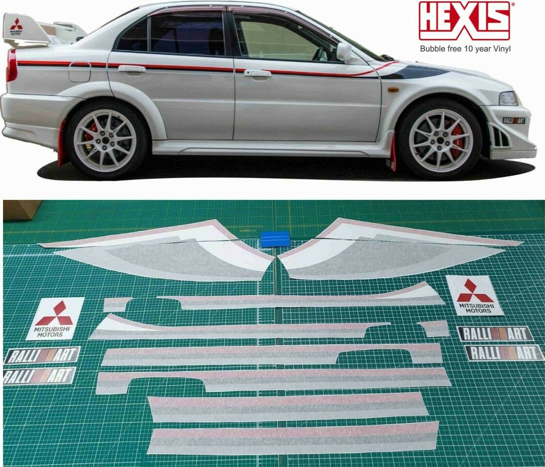 Mitsubishi lancer decals deals