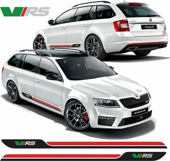 Buy Fits Skoda Octavia VRS Side Stripes / Stickers Styling Accessories  QUALITY Genuine Hexis Vinyl Online in India 