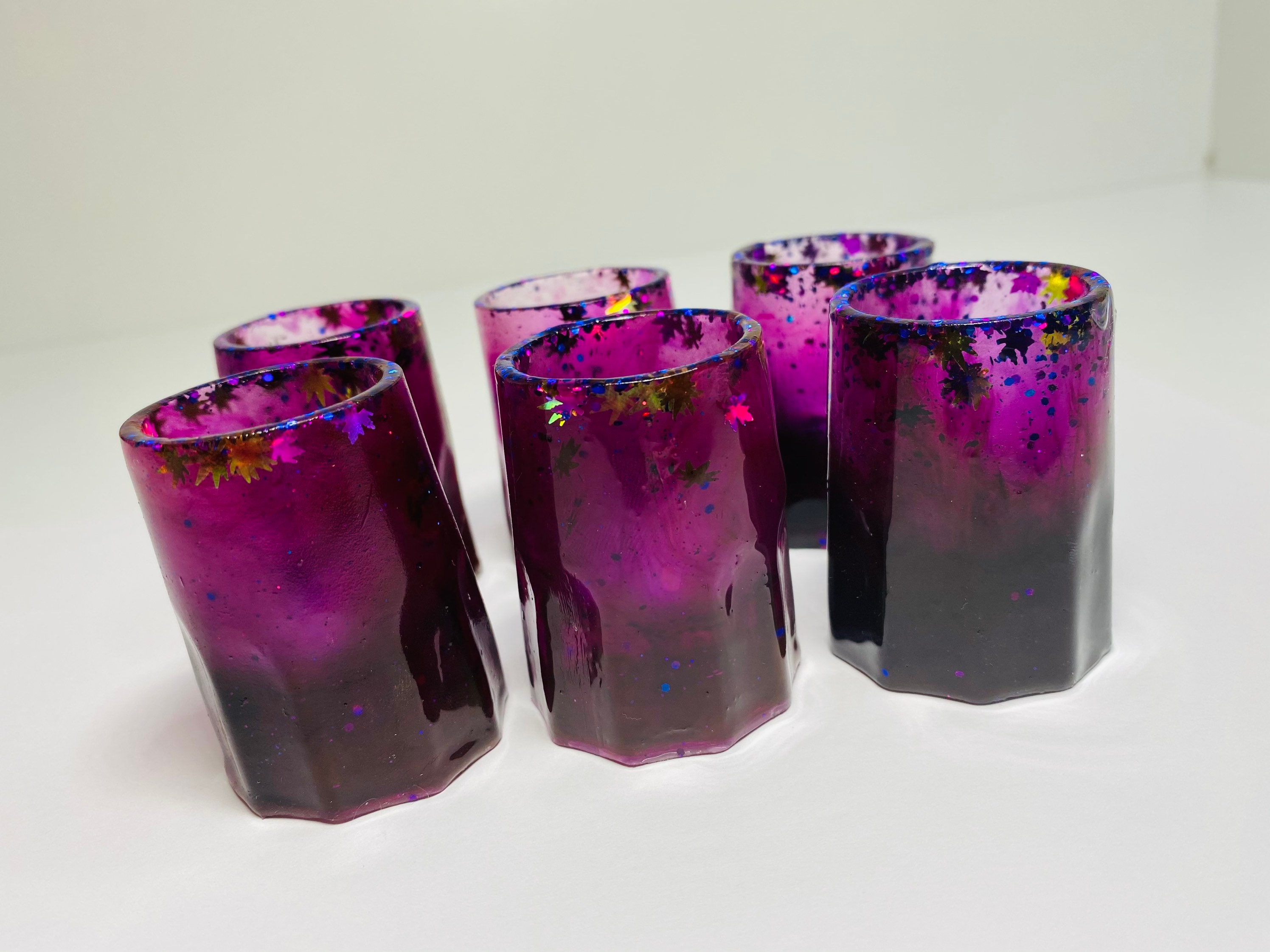 Set of 6 Customised Handmade Resin Shot Glasses Party Shot Etsy Singapore