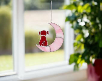 Ystarsczn Ailes D'ange En Verre Teinté Pour Chien - Cadeau Commémoratif Pour La Perte Du Chien - Attrape-soleil - Pont Arc-en-ciel - Cadeau Commémoratif Pour Deuil En Mémoire De La Perte D'un