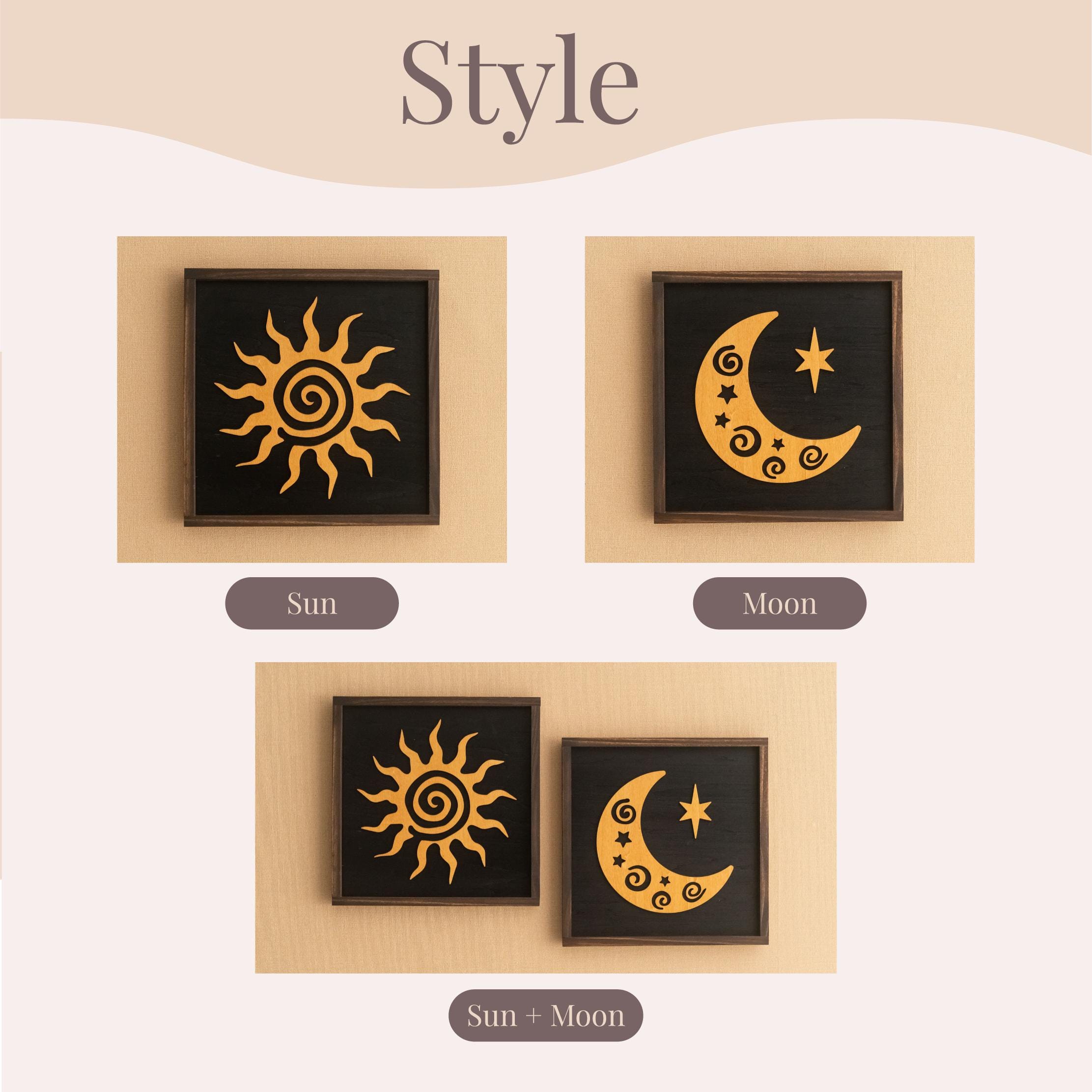 DEEN LIVE JOY COMPLETE～Sun and Moon〜 Sun and Moon Wooden Wall Art for Celestial Inspired Wall