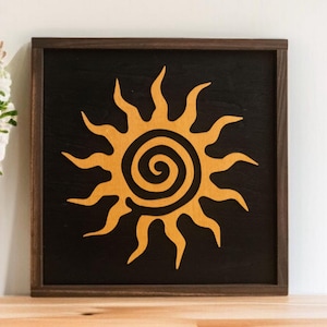 Sun Moon Wood Decor, Moon Decor, Decorative Wall Art, Scandinavian Decor,Room Art, Wall Decoration, Minimalist Art, Sun Wall Hanging  Y54
