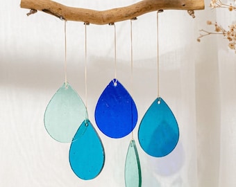 Stained Glass Wind Chime For Window Decor and Gift Ideas F69