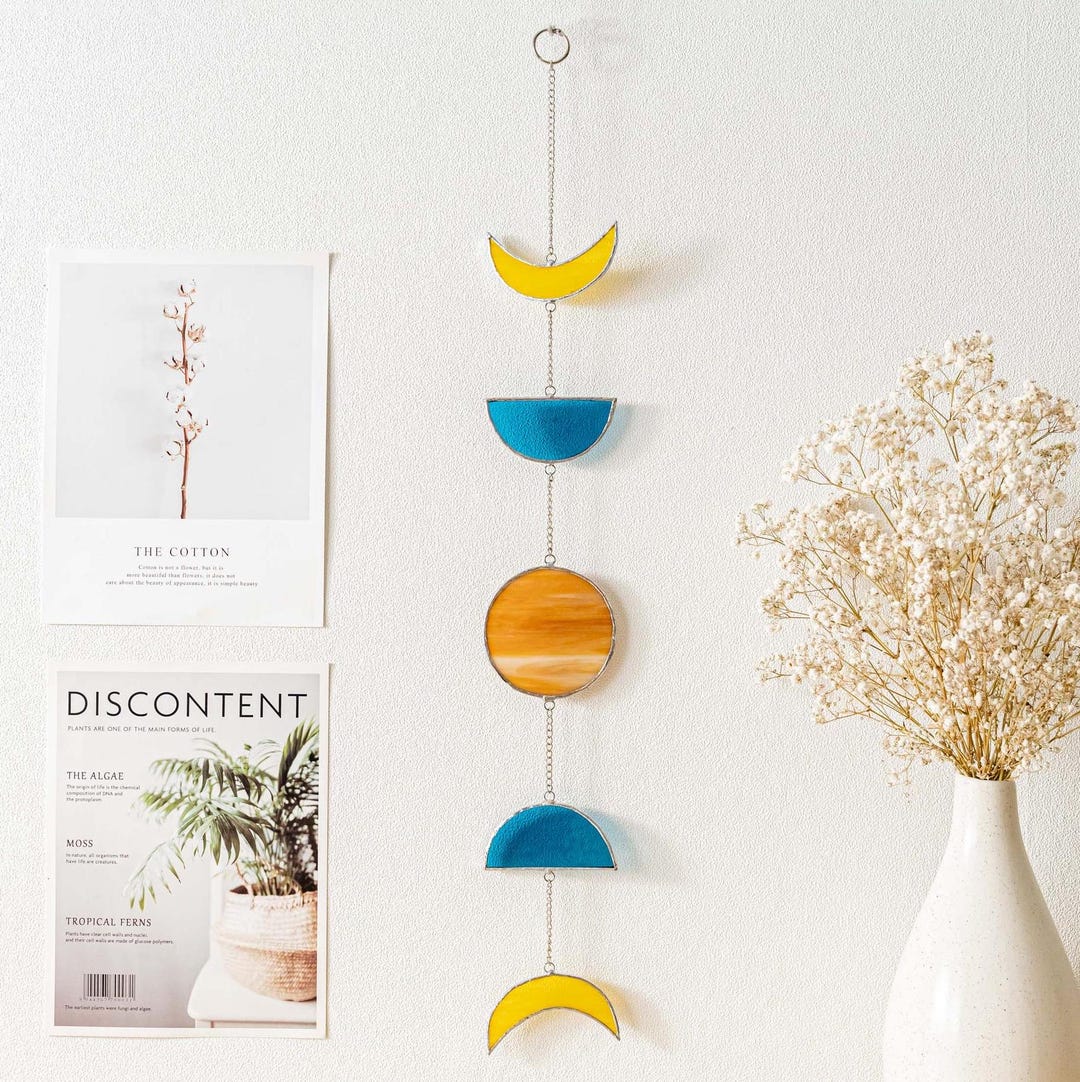 Glass Ornaments for Moon Phase Decor and Window Suncatchers F12 - Etsy