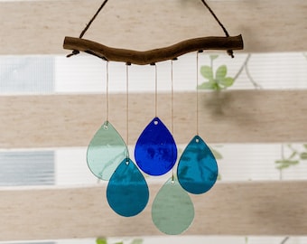 Stained Glass Wind Chime For Window Decor and Gift Ideas F69
