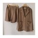 Custom Women Linen Blazer, Soft Linen Jacket,  Linen Set, Linen Blazer and Linen Short, Linen Clothing, Summer Autumn Linen Outfit 