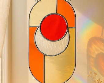 Moderner Glasmalerei Sonnenfänger, Fensterbild, Fensterbild F63