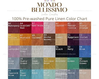 Linen Color Chart - Not For Sale