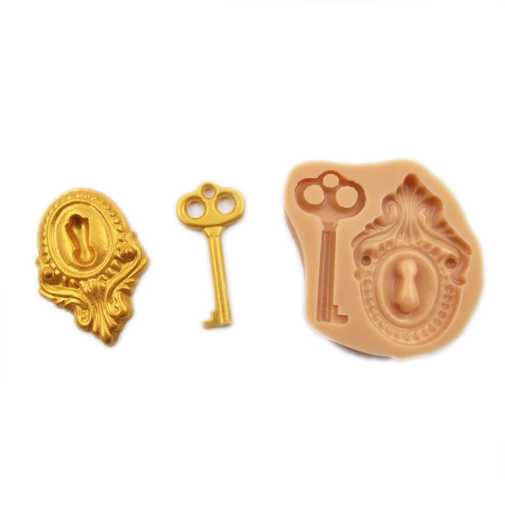 3D Lock and Key FDA Certified Food Grade Silicone Mold Etsy