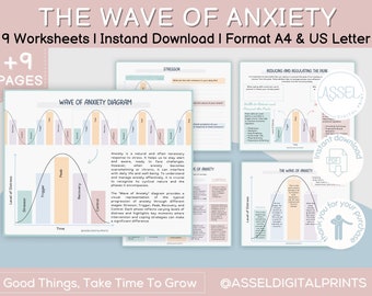 Angst Arbeitsblätter, Bewältigungstechniken, Therapietools (PDF)