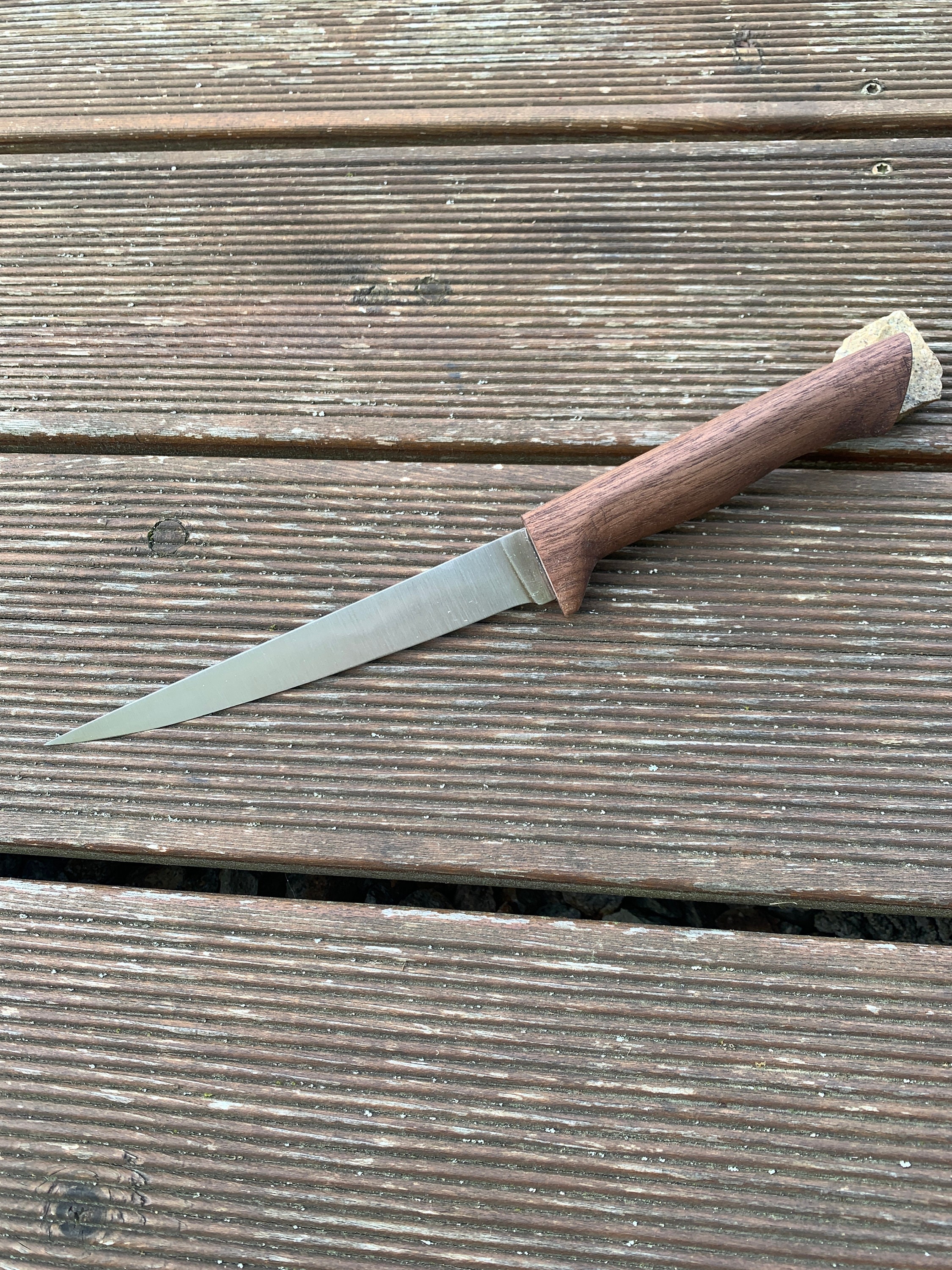 Fish Fillet Knife, Exotic Wood Handle, Custom, South American