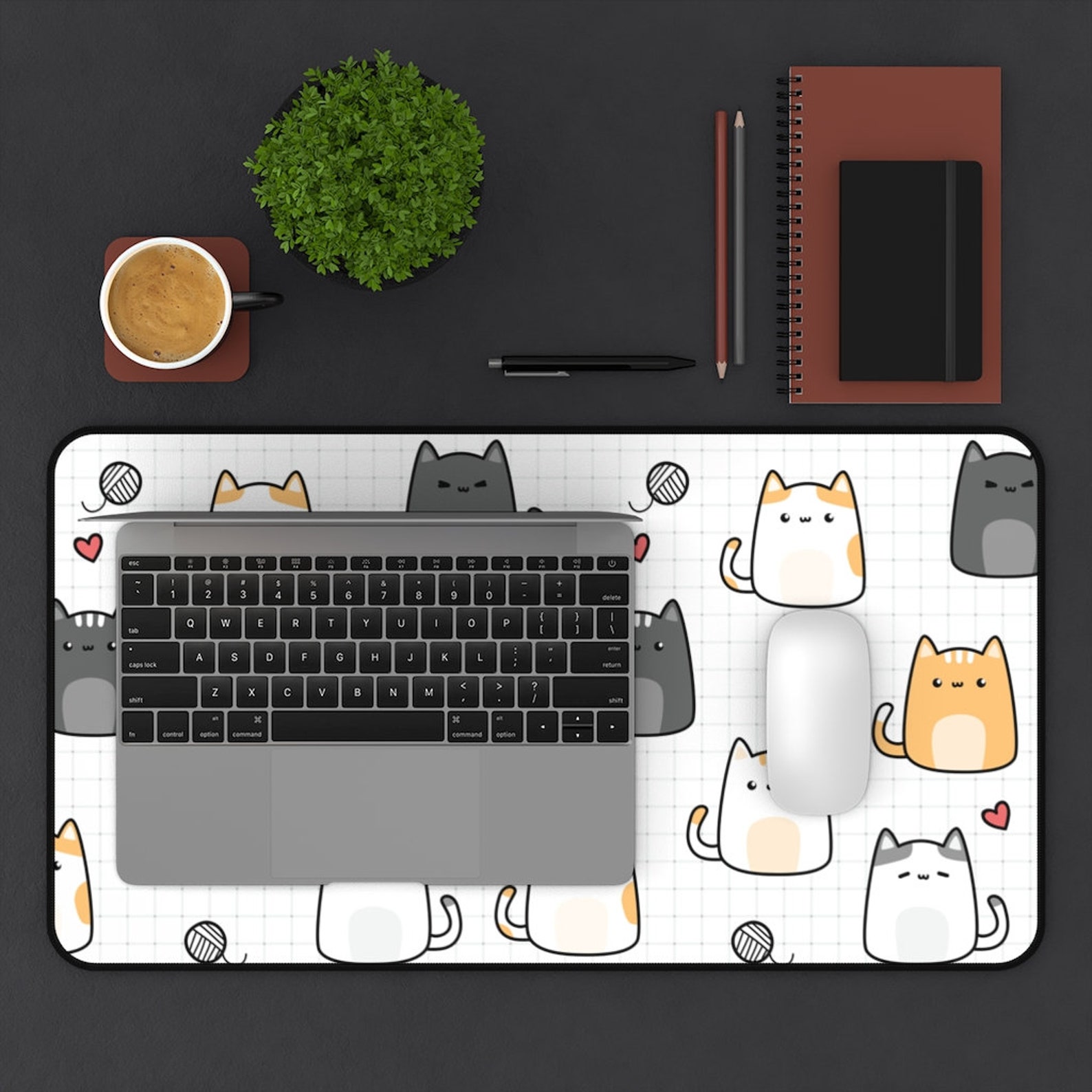 Cats Desk Mat Etsy