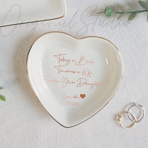 Forever Your Son Ring Dish, Custom Wedding Ring Dish, Mother of the Bride Groom Jewelry Dish, Personalized Gift for Mom, Trinket Tray _NND